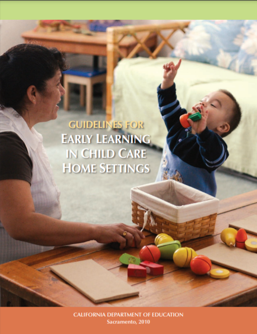 GUIDELINES FOR EARLY LEARNING IN CHILD CARE HOME SETTINGS